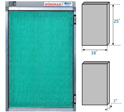 16x25x1 Electronic Air Filter Including Year Supply of Replacement Pads - Homeowner Installed- Simply Replace Your Current AC Furnace Air Filter and PLUG IT IN!