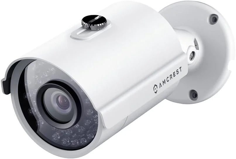 Amcrest Analog Outdoor Security Camera, Bullet 2MP 1080P @ 30fps, Quadbrid HD-CVI/TVI/AHD, 98ft Night Vision, IP67 Metal, 90° FOV, White (Not an IP Camera) (DVR Required, Not Included) (AMC1080BC36-W)