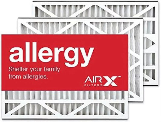 16x25x3 MERV 11 HVAC AC Furnace Air Filter Replacement for Lennox X0581 X5427, Allergy 3-Pack, Made in the USA