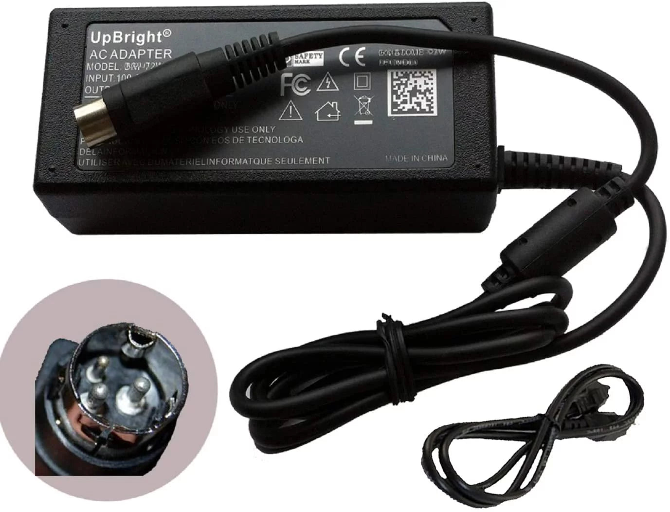 UPBRIGHT NEW Global AC / DC Adapter For SNBC BTP-M300 Impact Receipt Printer BTPM300 Shandong New Beiyang Information Technology Co., Ltd. Power Supply Cord Cable PS Charger Input: 100V - 120V AC - 24