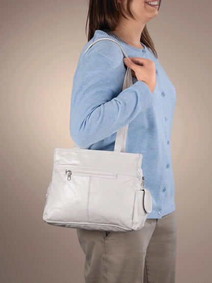 White Leather Handbag