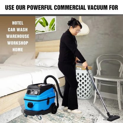 Wet Dry Blow Vacuum 3 in 1 Shop Vacuum Cleaner with More Than 18KPA Powerful Suction Great for Garage, Home, Workshop, Hard Floor and Pet Hair 8 Gallon Large Capacity 6 Peak 1200W