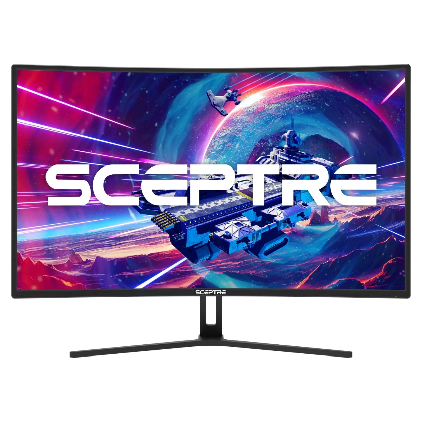 Sceptre 32-inch Curved Gaming Monitor up to 240Hz DisplayPort 165Hz 144Hz DisplayPort HDMI 99% sRGB AMD FreeSync Build-in Speakers, Machine Black (C325B-185RD)