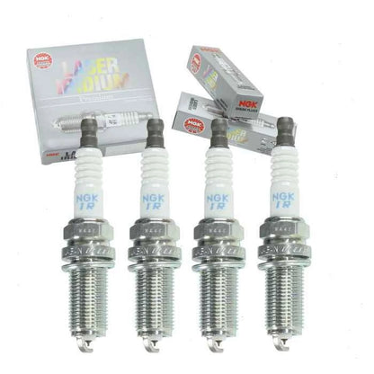 4 pc NGK Laser Iridium Spark Plugs compatible with Hyundai Genesis Coupe 2.0L L4 2013-2014