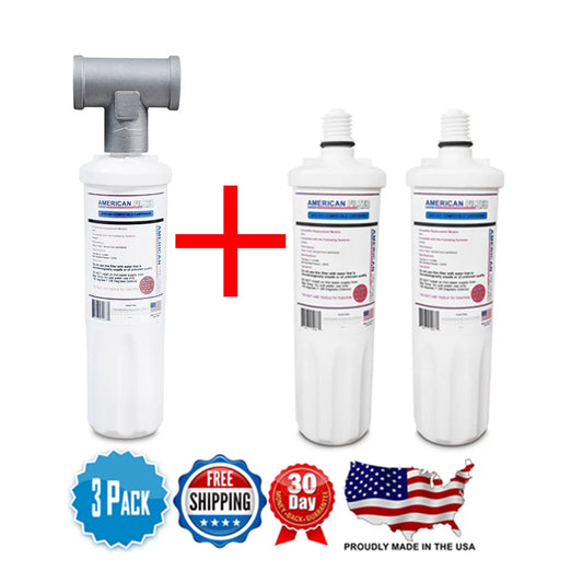 AFC Brand , Water Filter System , Model # AFC-SQC-200 , Compatible with , Cuno® and AquaPure® - 3 Filters - Made in U.S.A.