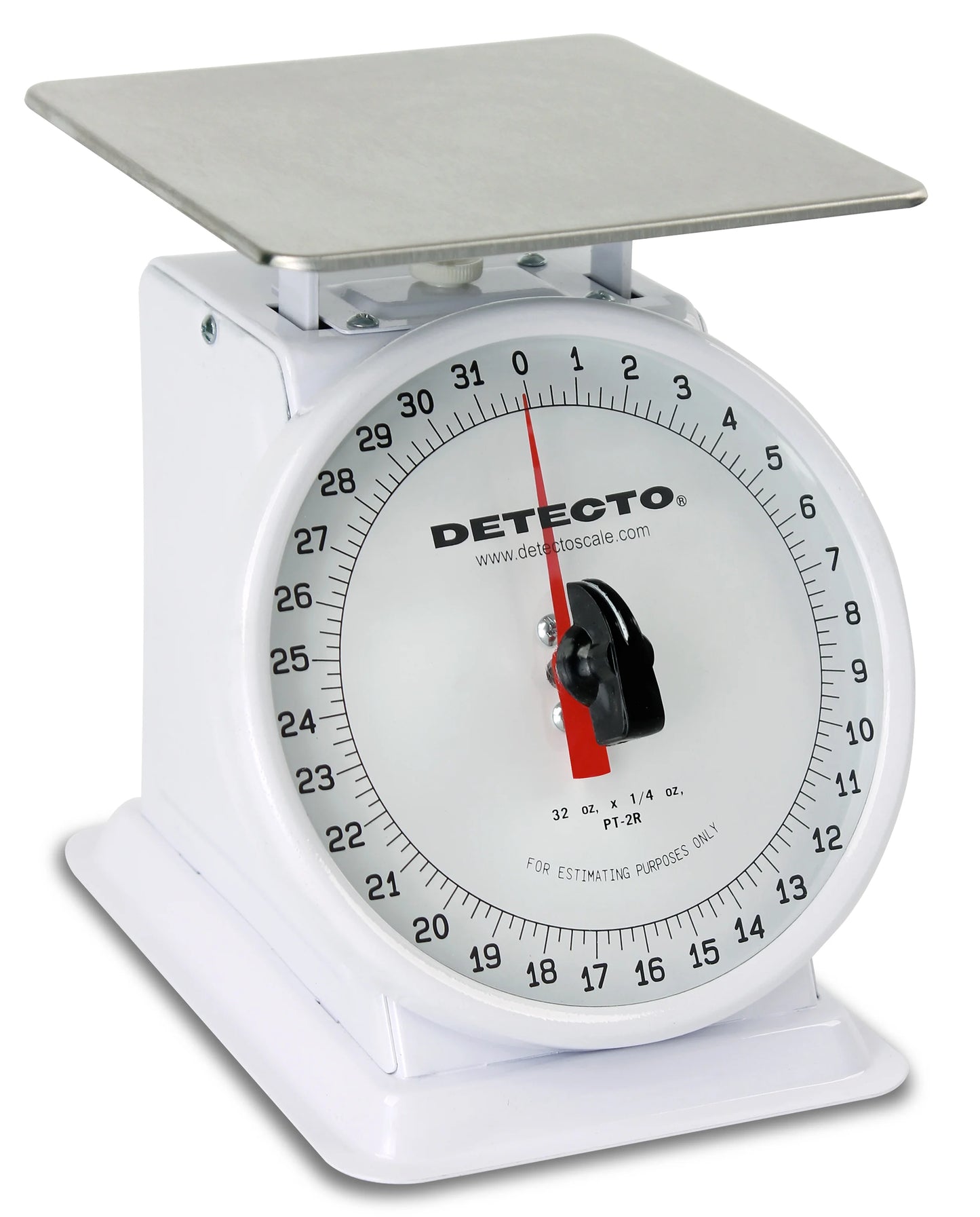 Cardinal & Detecto PT-1000SRK 5.75 x 5.75 in. 1000 g Stainless Steel Top Loading Rotating Dial Scale