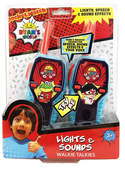 Ryans World FRS Walkie Talkies for Kids with Lights and Sounds