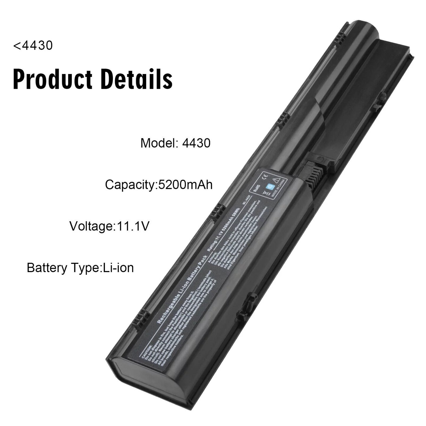 633805-001 PR06 Battery For Probook 4530s 4330s 4430s 4440S 4540S 650938-001