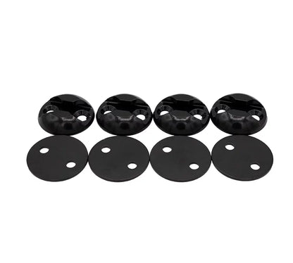 220 Pieces Black Tie Down Kit with 2" Round Anchor Point