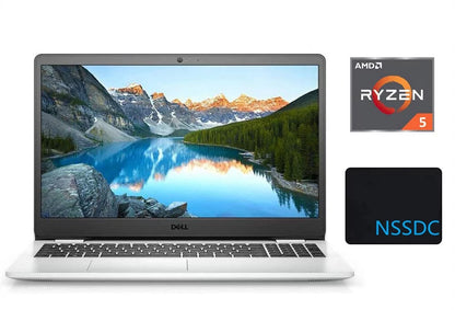 2021 Inspiron 15 3505 15.6" FHD Laptop, AMD Ryzen 5-3450U Processor, 8GB RAM, 512GB PCIe SSD, AMD Radeon Vega 8 Graphics, Webcam, HDMI, Bluetooth, Windows 10, White, with NSSDC Mousepad