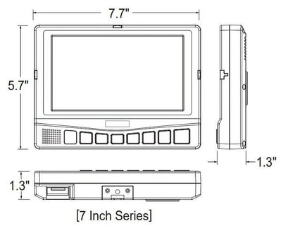 WDRV-7041M, 7" Color LCD Back Up Monitor