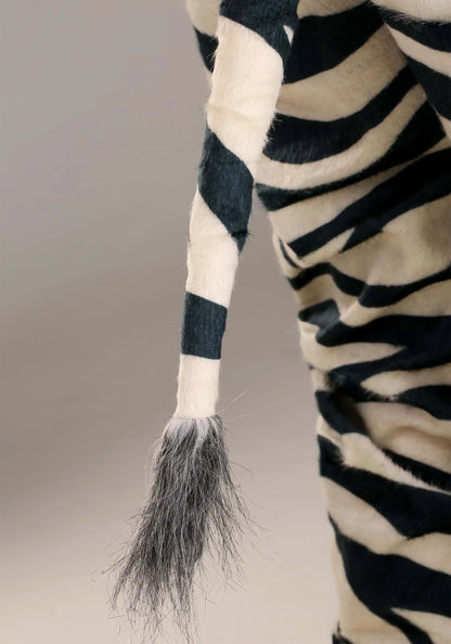 Adult Zebra Suit with Mouth Mover Mask