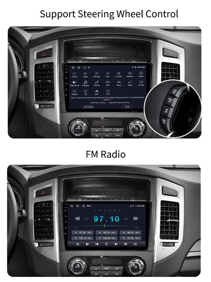 Car Stereo Radio For Mitsubishi Pajero 4 V80 V90 2006 - 2014 Android Screen GPS Navi With Carplay Android Auto