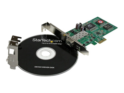 StarTech.com PCI Express Gigabit Ethernet Fiber Network Card w/ Open SFP - PCIe SFP Network Card Adapter NIC