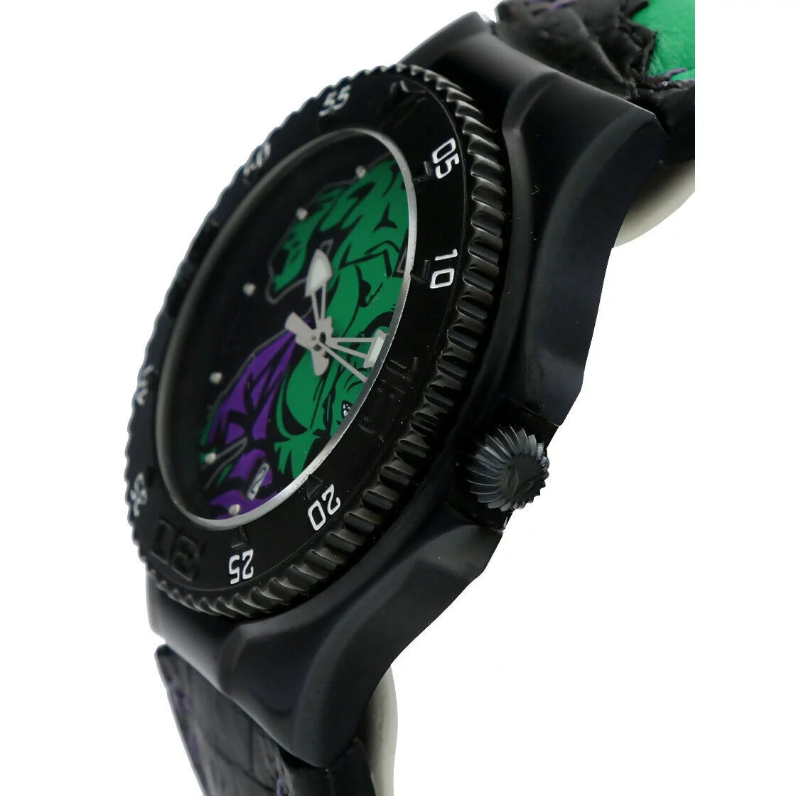 Technomarine Marvel Hulk MV3H08 PVD Plated Steel Leather Quartz Men&#039;s Watch