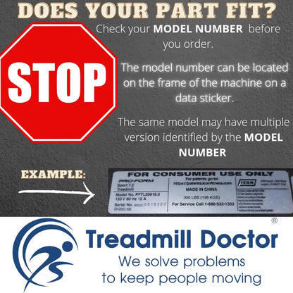 Treadmill Doctor Precor 9.31, 9.33, 9.33i,9.35, 9.35i Treadmill Running Belt Part Number: 36355123