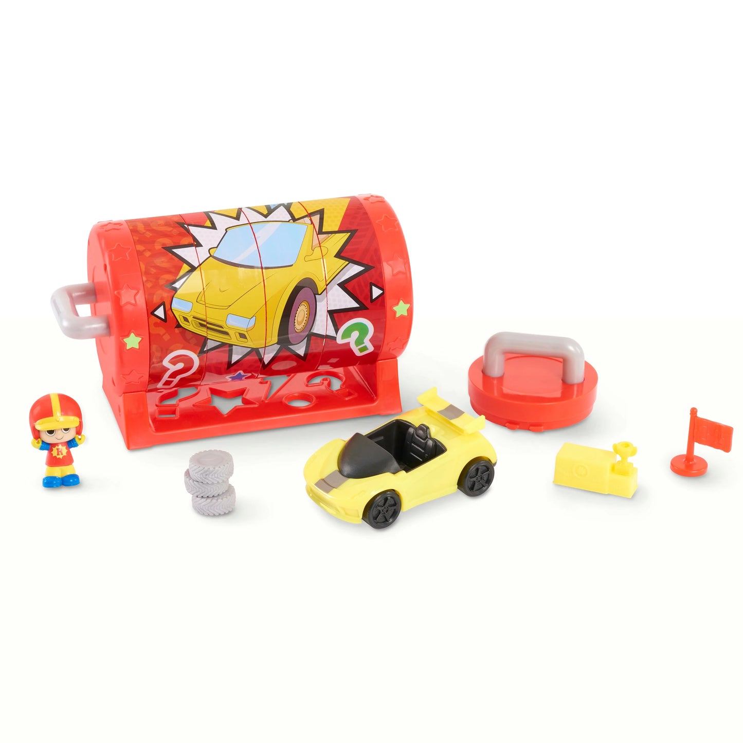 Ryan's Mystery Playdate Puzzle Box, Racer Ryan Figure, Vehicle, and Three Accessories, Kids Toys for Ages 3 Up, Gifts and Presents