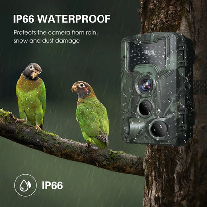 Waterproof 1080P Trail and Game Camera, 36MP Night Vision Camera for Wildlife Researching