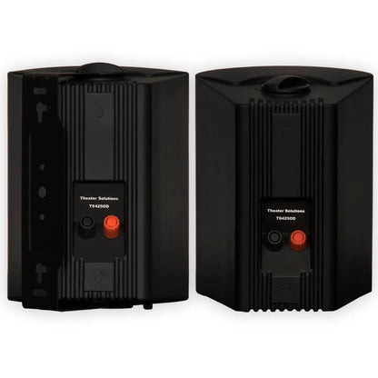 Theater Solutions TS425ODB Bluetooth Indoor or Outdoor Powered Speaker Pair Black