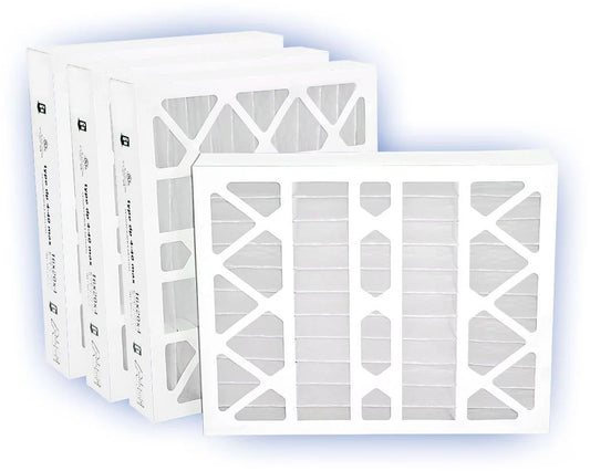 Air Filter Furnace, Purolator Key Pleat Extended Surface Pleated Air Filter, Mechanical MERV 8, Nominal Size 12”H x 24”W x 4”D, Actual Size 11-3/8" Height x 23-3/8" Width x 3-3/4" Depth, (Pack of 4)