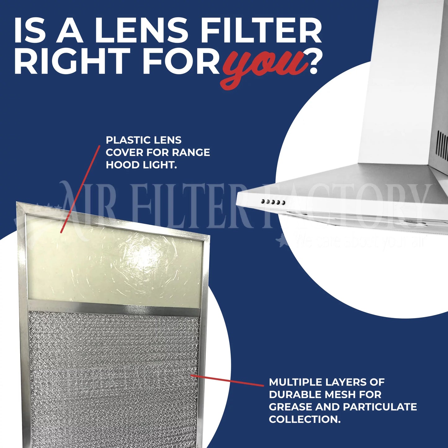 2-Pack Air Filter Factory 8-1/4 x 23-1/2 x 3/8 Aluminum Lens Grease Filters