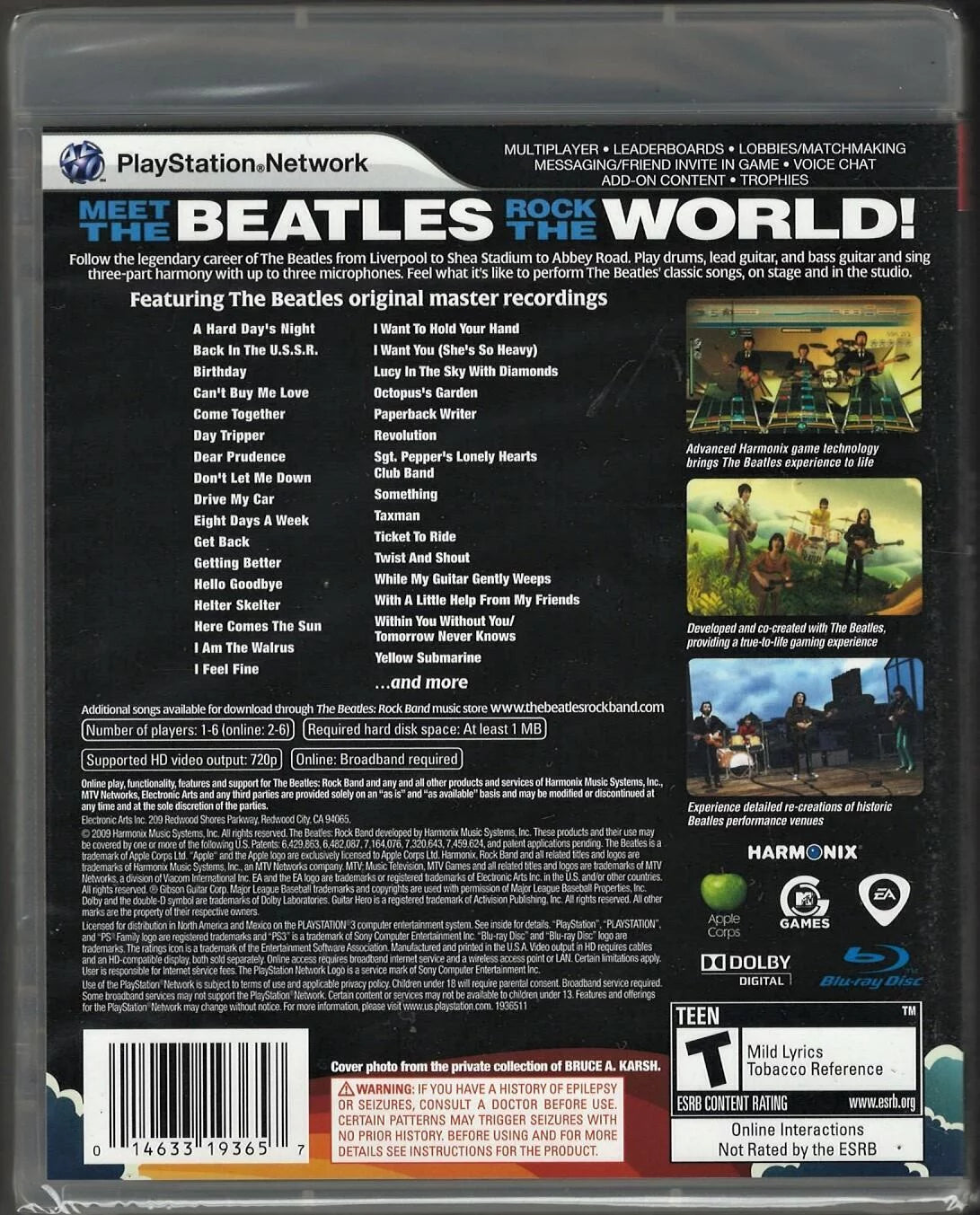 The Beatles: Rock Band (Game Only) PS3 (Brand New Factory Sealed US Version) Pla