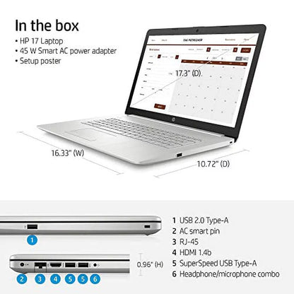 2021 Latest Model Laptop,17.3" FHD (1920 x 1080) IPS Display, Intel Core i5-1135G7 (Beat i7-1065G7), Intel Iris Xe Graphics, HDMI, SD Card, Windows 11 (8GB RAM | 512GB PCIe SSD)