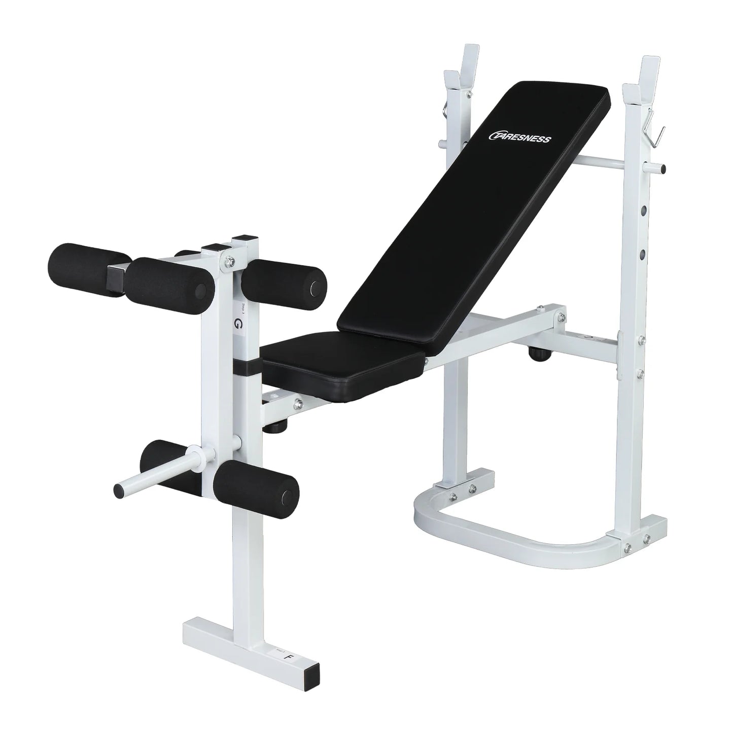 Winado Adjustable Olympic Weight Bench, with Squat Rack