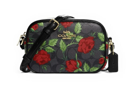 Coach Mini Jamie Camera Bag (IM/Graphite/Red Multi)