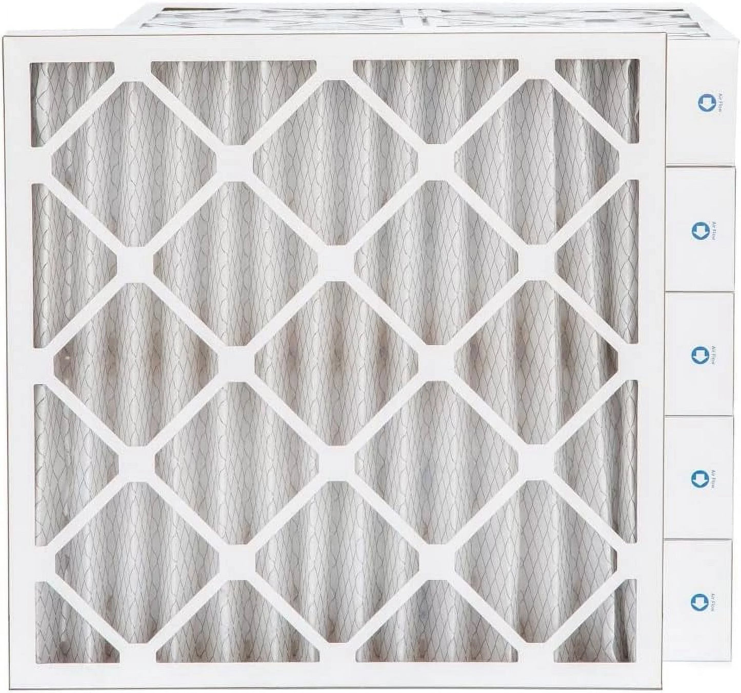 24X24x4 MERV 8 Pleated HV Furne Air Filters. Case Of 6. Ext Size: 23-3/8 X 23-3/8 X 3-3/4