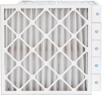 24X24x4 MERV 8 Pleated HV Furne Air Filters. Case Of 6. Ext Size: 23-3/8 X 23-3/8 X 3-3/4