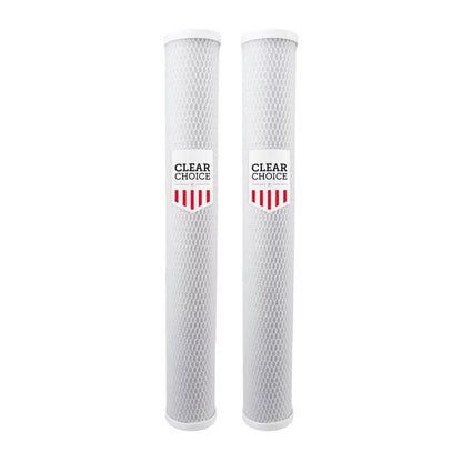 Clear Choice Sediment Water Filter 5 Micron 20 x 2.50" Water Filter Cartridge Replacement 20 inch RO System 155635-43, HPEV910825, 2-Pk