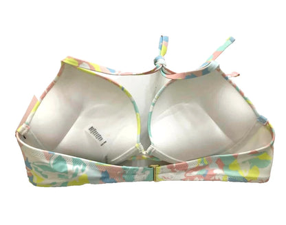 Victoria's Secret Bombshell Add-2-Cups Push-Up Swim Bikini Top Colorful Cup Size 32B NWT