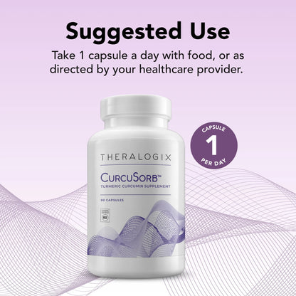 Theralogix CurcuSorb Turmeric Curcumin Supplement (90-Day Supply), High Absorption Turmeric Complex