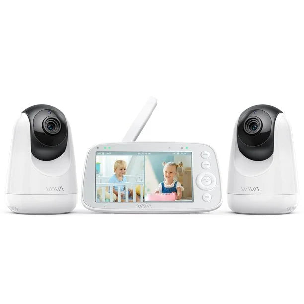 Vava VA-IH009 Baby Monitor with Split Screen, White