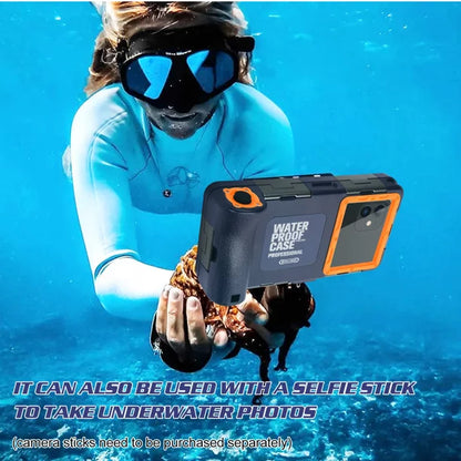 UrbanX Professional [15m/50ft] Swimming Diving Surfing Snorkeling Photo Video Waterproof Protective Case Underwater Housing for Meizu 18s Pro And all Phones Up to 6.9 Inch LCD with Lanyard