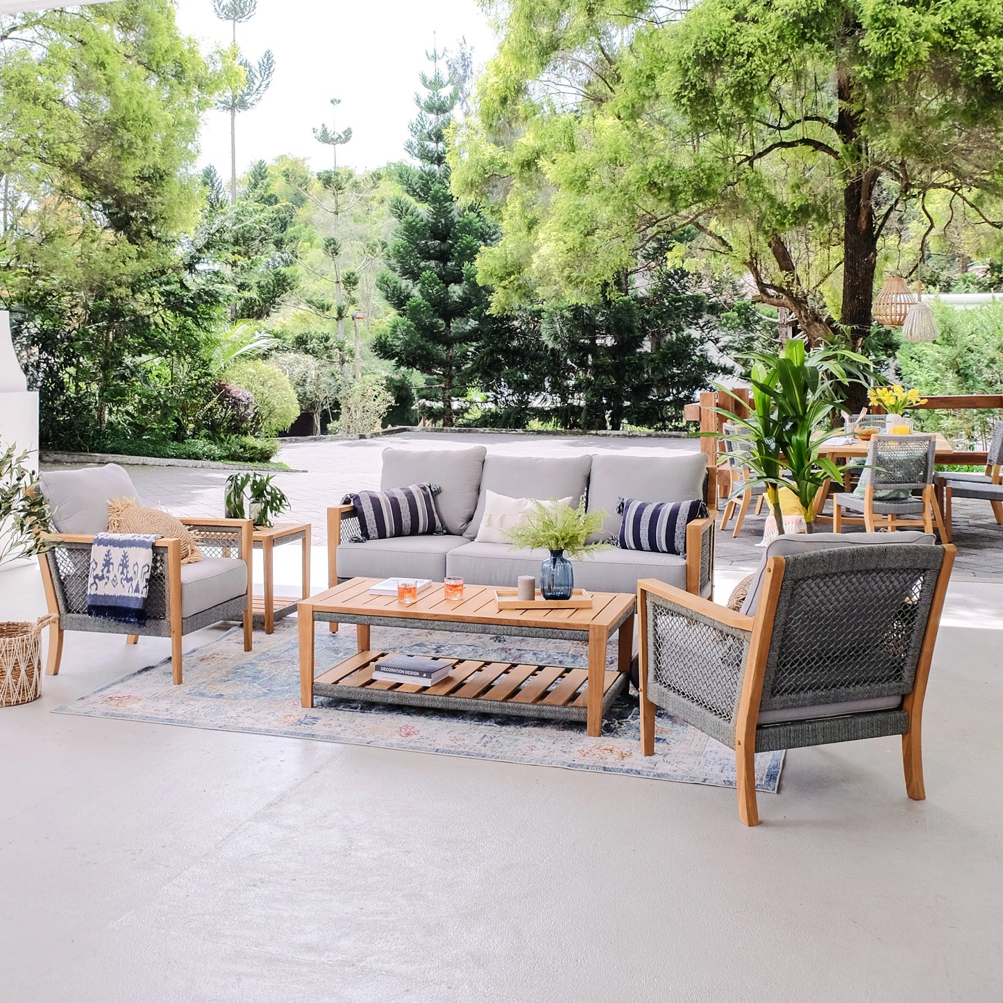 Cambridge Casual Nassau Teak Patio Coffee Table