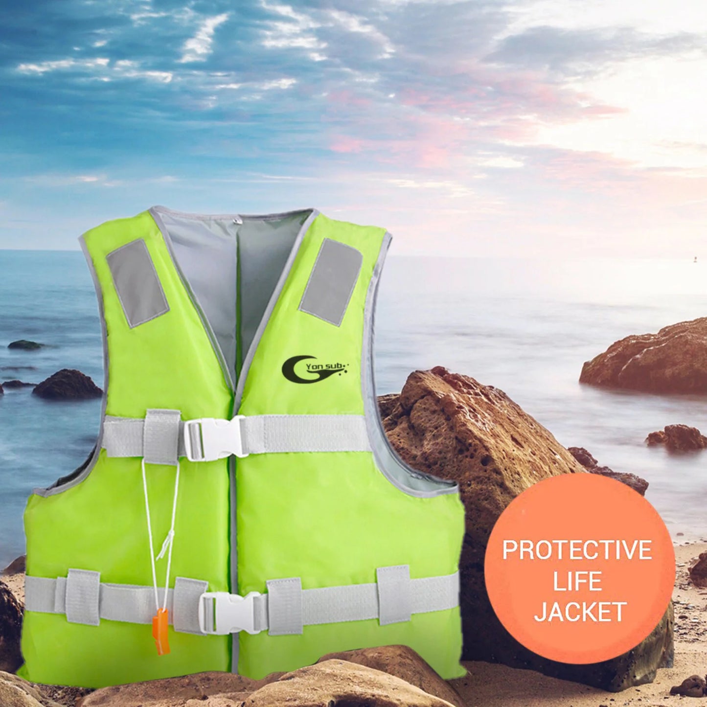 YHAIOGS Sport Jackets Life Vest Swim Adults Water Jacket for Adults Outdoor Boating Swimming