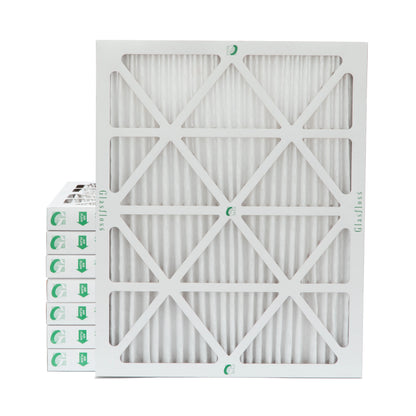 20x25x2 MERV 10 Pleated AC Furnace Air Filters by Glasfloss Industries. ( 8 Pack ) Exact Size: 19-1/2 x 24-1/2 x 1-3/4