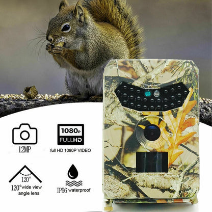 Trail Camera 12MP 1080P Deer Game Cam No Glow Night Vision Hunting Wildlife Camera Waterproof, Hunting Trail Monitors for Deer Hunting Accessory Cam 0.2S Trigger Speed Time Lapse Field Camera