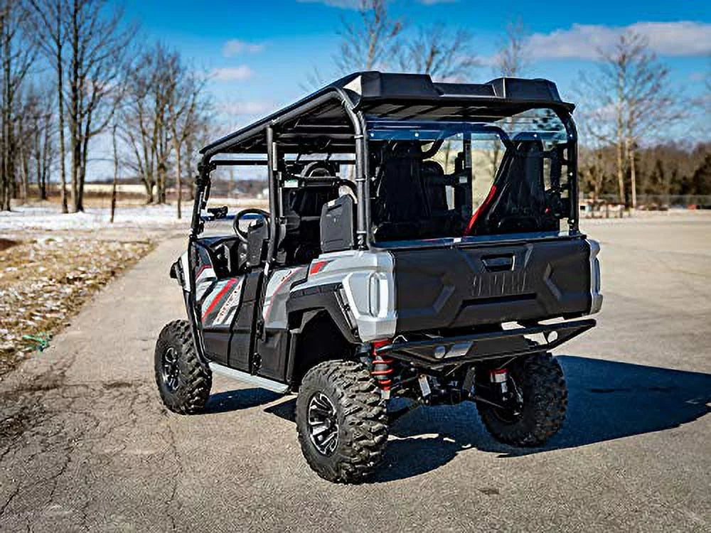 SuperATV Rear UTV Windshield for 2018+ Yamaha Wolverine X4|Made of 1/4? Lightly Tinted Polycarbonate|250x Stronger Than Glass and 25x Stronger Than Acrylic|USA Made|RWS-Y-WV-X4-76