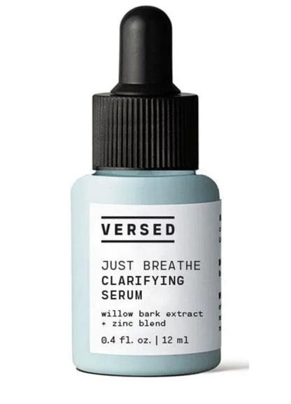 Versed Just Breathe Clarifying Serum for Oily Skin and Acne-Prone Skin, 0.4 fl oz AND Stroke of Brilliance Brightening Serum for Dull Skin and Aging Skin, 1 fl oz