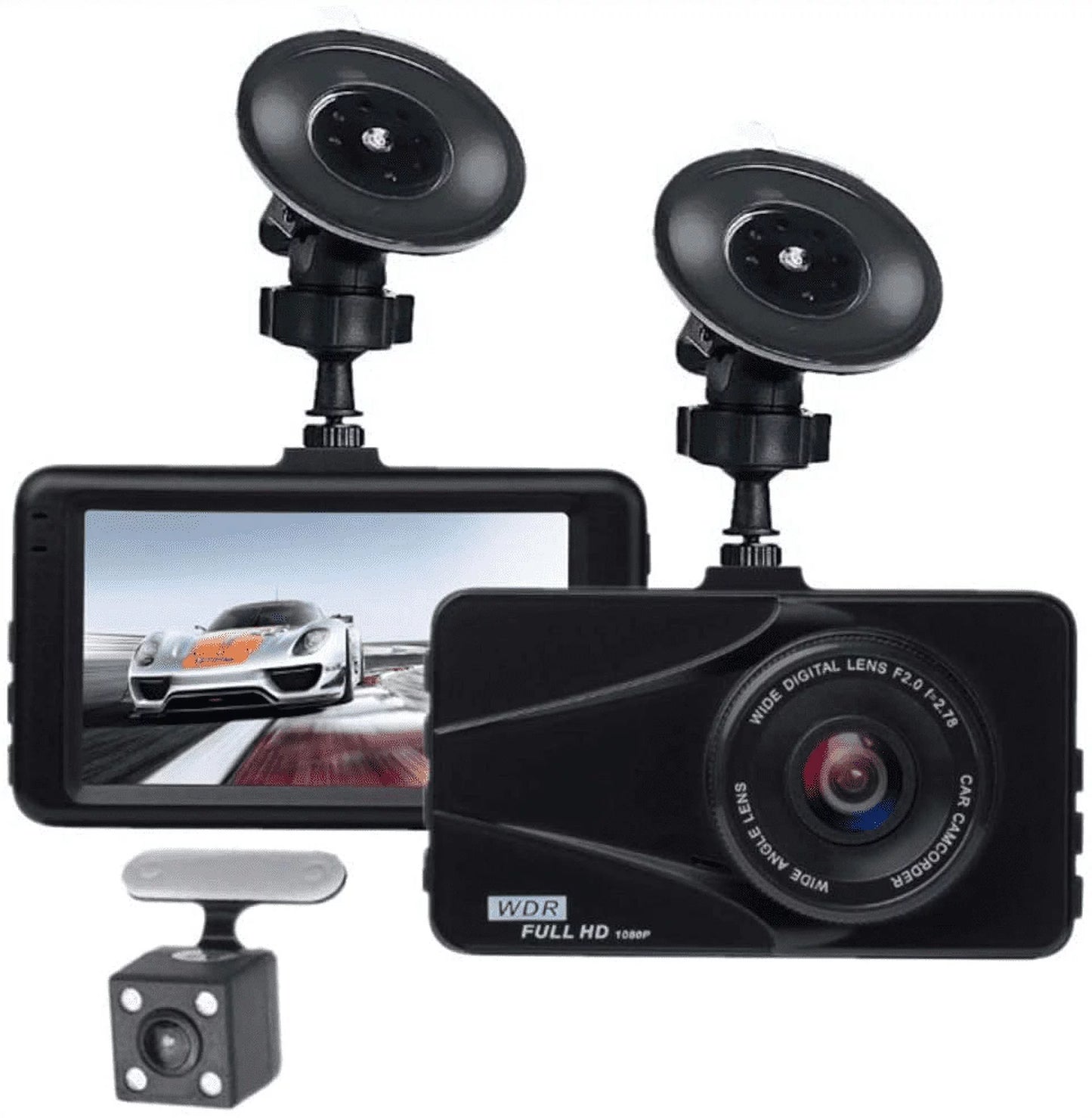 T670 Plus DVR Dash Cam For Subaru Dual Travel Recorder Full HD 3" LCD Screen 170° Wide Angle, WDR, G-Sensor, Loop Recording Motion Detection Excellent Video Images