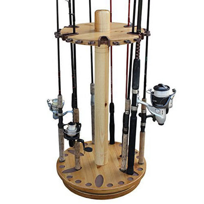 Rush Creek Creations Round Spinning 30 Fishing Rod Rack