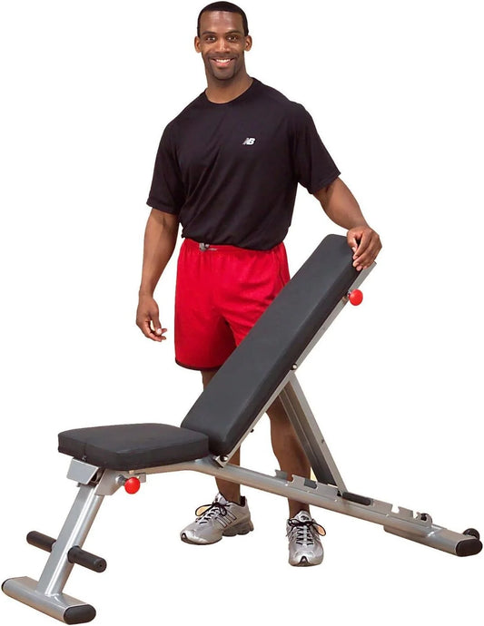 Adjustable Weight Bench For Full Workout, 7-Positions, No Assembly Required, With Incline, Decline Flat Settings