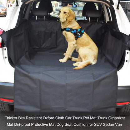 Thicker Bite Resistant Oxford Cloth Car Trunk Pet Mat Trunk Organizer Mat Dirt-Proof Protective Mat Dog Chair Cushion For Suv Sedan Van