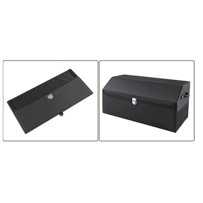 Car Trunk Organizer Dustproof with Handles Foldable Car Storage Box Bin for Cars L