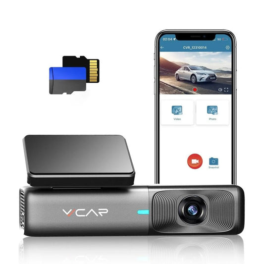 VVCAR Dash Cam 2.5K WiFi 1440P Car Dash Camera for Cars Free 32G Card, G-Sensor, Night Vision, Loop Recording, Support 128GB Max,