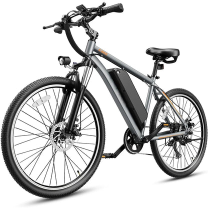 Yoloway EB5 PLUS Electric Bike for Adults, 500W Brushless Motor Ebike with 480Wh Removable Battery, 27.5" Electric Mountain Bike with Front Fork Suspension, 7-Speed