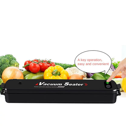 Vacuum Sealer Machine -Fitbest Household Automatic Vacuum Air Sealing System for Food Preservation with 15 Sealer Bags, Black